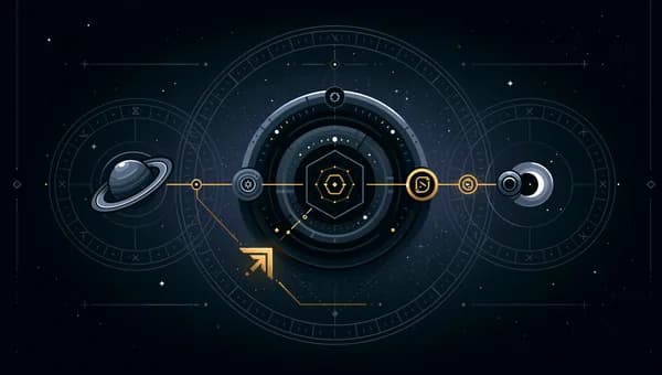 Saturn, uzly a karmická spojení v synastrii